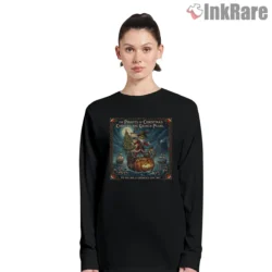 Pirates Of Christmas Curse Of The Grinch Pearl Shirt on black long sleeve shirt for women graphic tee