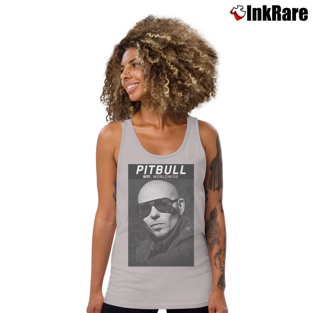 Women’s Pitbull Mr Worldwide Tank Top in sport grey | Lightweight, Movement-Friendly