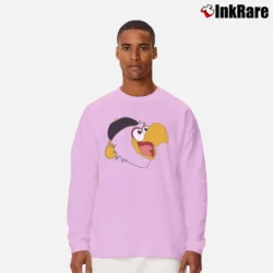 Men’s Pittsburgh Parrot Baseball Mascot Funny Long-Sleeve Shirt in light pink | Sleek, Lightweight, Year-Round Wear