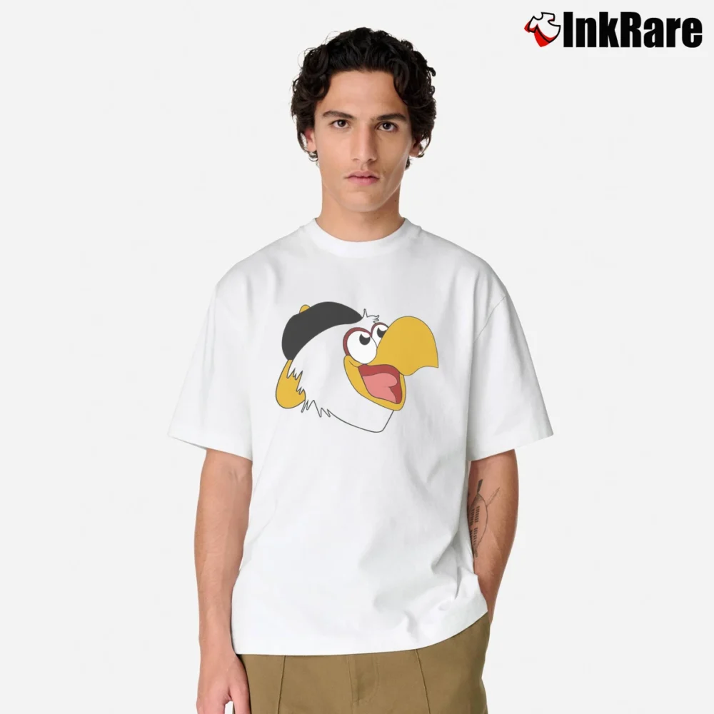 Men’s Pittsburgh Parrot Baseball Mascot Funny Classic T-Shirt in white | Soft, Breathable Everyday Wear