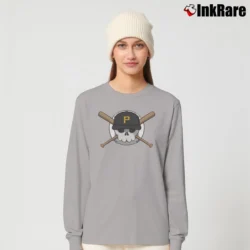 Women’s Pittsburgh Pirates Jolly Roger Long-Sleeve Top in sport grey | Sleek, Versatile, All-Season