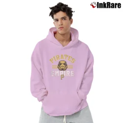 Men’s Pittsburgh Pirates MLB Star Wars Empire Crossover Pullover Hoodie in light pink | Cozy, Durable, Modern Fit