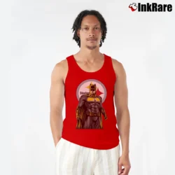 Men’s Pittsburgh Steelers Batman NFL Superhero Tank Top in red | Breathable, Active-Friendly Design