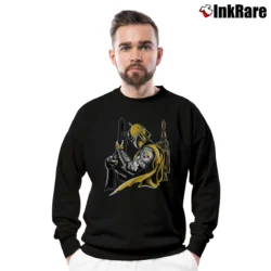 Men’s Pittsburgh Steelers Boba Fett Star Wars Football Crewneck Sweatshirt in black | Cozy Fabric, Clean Style