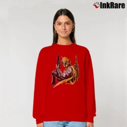Women’s Pittsburgh Steelers Boba Fett Star Wars Football Relaxed Sweatshirt in red | Soft, Laid-Back Vibe