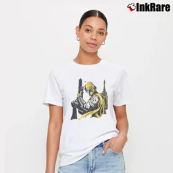 Women’s Pittsburgh Steelers Boba Fett Star Wars Football Signature T-Shirt in white | Soft, Flattering Fit