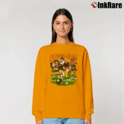 Women’s Pittsburgh Steelers Looney Tunes NFL Cartoon Relaxed Sweatshirt in orange | Soft, Laid-Back Vibe