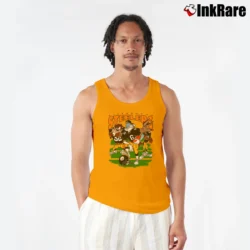 Men’s Pittsburgh Steelers Looney Tunes NFL Cartoon Tank Top in orange | Breathable, Active-Friendly Design