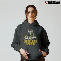 Women’s Pittsburgh Steelers Star Wars Darth Vader NFL Cozy Hoodie in charcoal | Warm, Structured, Stylish