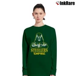 Women’s Pittsburgh Steelers Star Wars Darth Vader NFL Long-Sleeve Top in forest green | Sleek, Versatile, All-Season