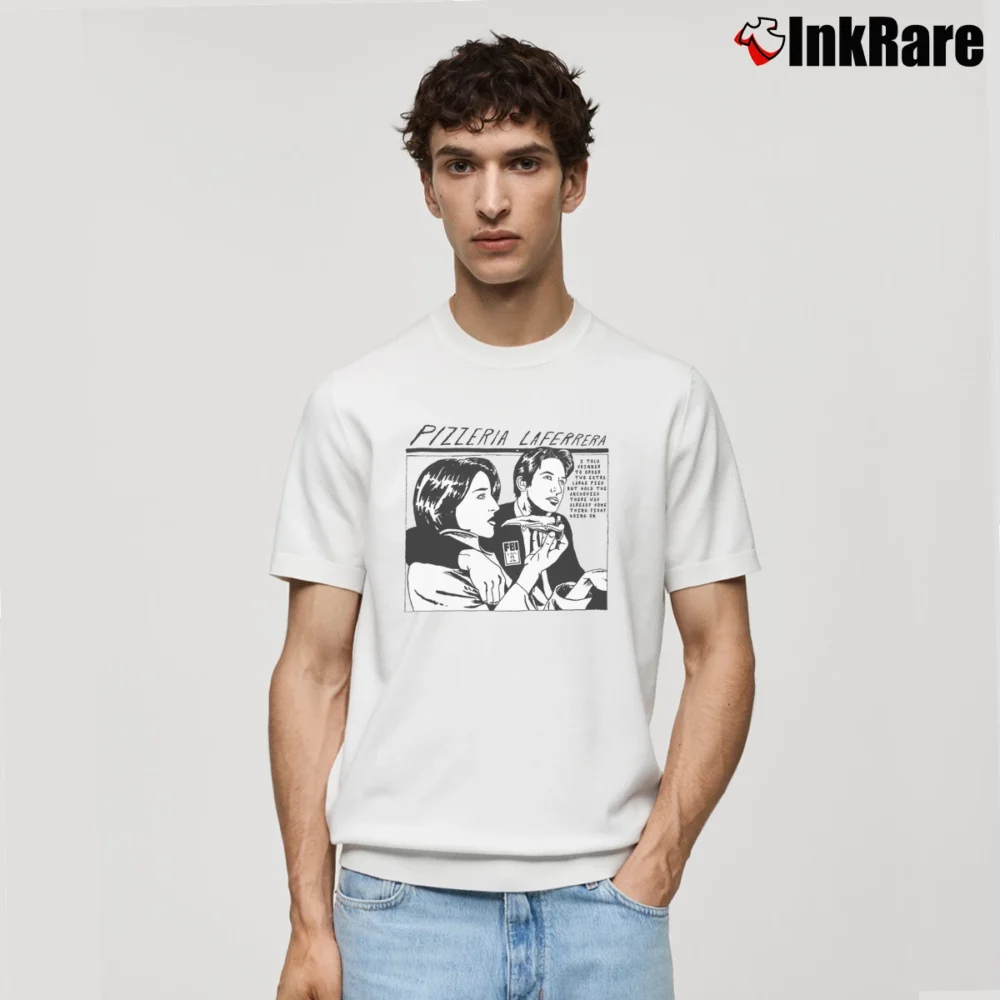 Men’s Pizzeria Laferrera Classic T-Shirt in white | Soft, Breathable Everyday Wear
