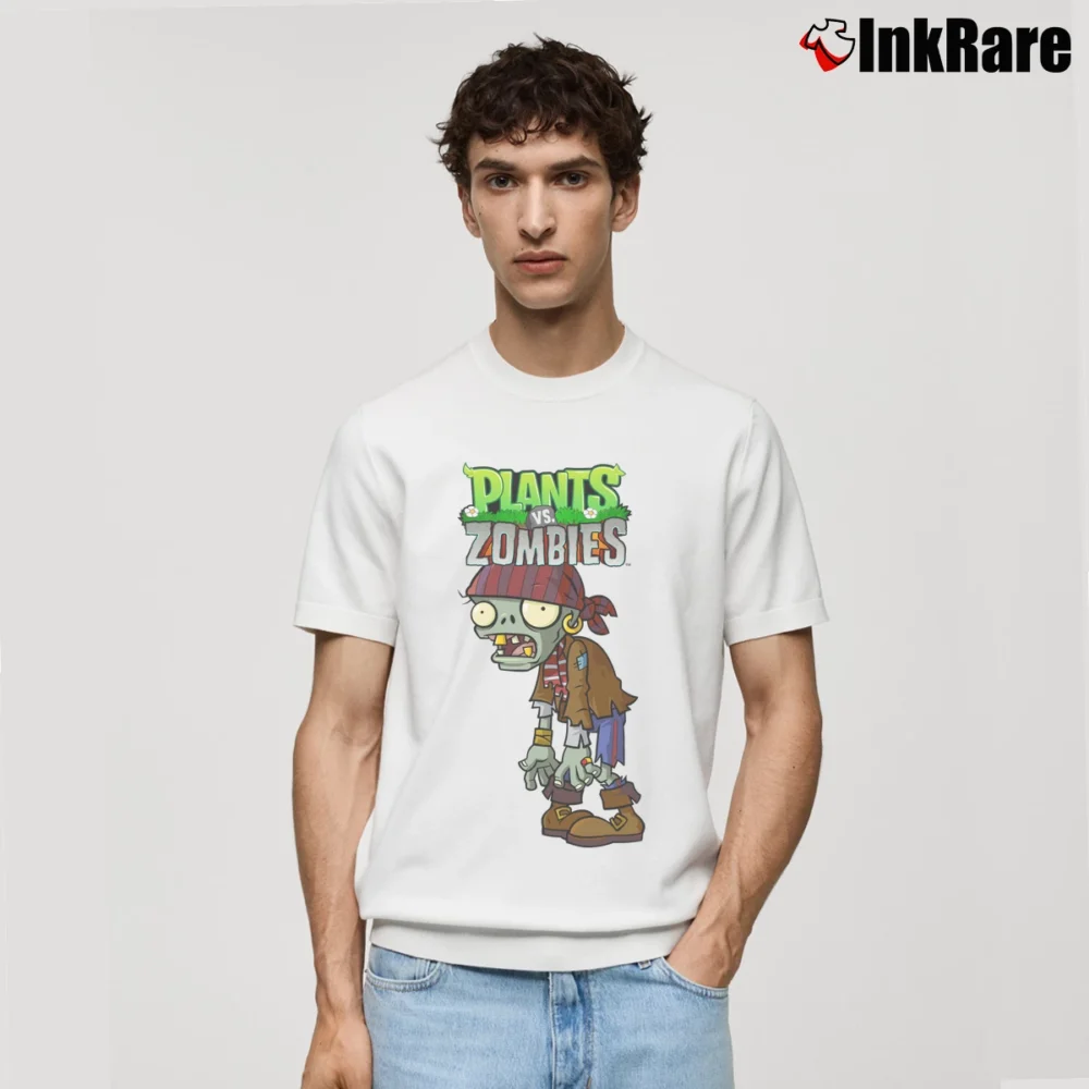 Men’s Plants Vs Zombies Classic T-Shirt in white | Soft, Breathable Everyday Wear
