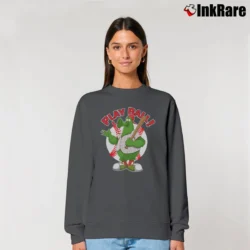 Women’s Play Ball Phillie Phanatic Baseball Fan Relaxed Sweatshirt in charcoal | Soft, Laid-Back Vibe