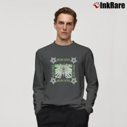 Men’s Playboi Carti Neon Tour Drug Zone Long-Sleeve Shirt in charcoal | Sleek, Lightweight, Year-Round Wear
