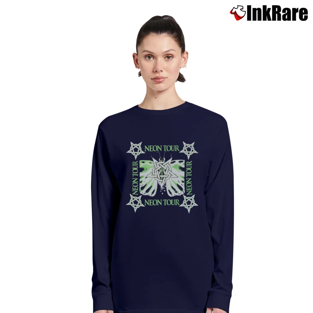 Women’s Playboi Carti Neon Tour Drug Zone Long-Sleeve Top in navy | Sleek, Versatile, All-Season