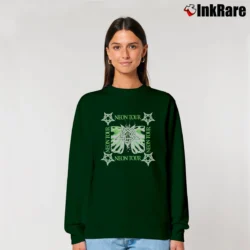 Women’s Playboi Carti Neon Tour Drug Zone Relaxed Sweatshirt in forest green | Soft, Laid-Back Vibe