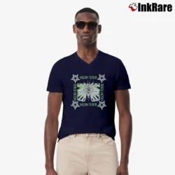 Men’s Playboi Carti Neon Tour Drug Zone V-Neck Tee in navy | Sharp, Breathable, Everyday Staple