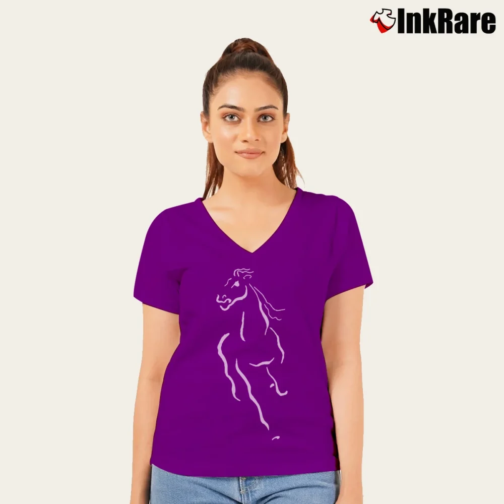 Women’s Poco Band 2016 World Tour Concerts V-Neck Tee in purple | Chic Neckline, Soft Texture