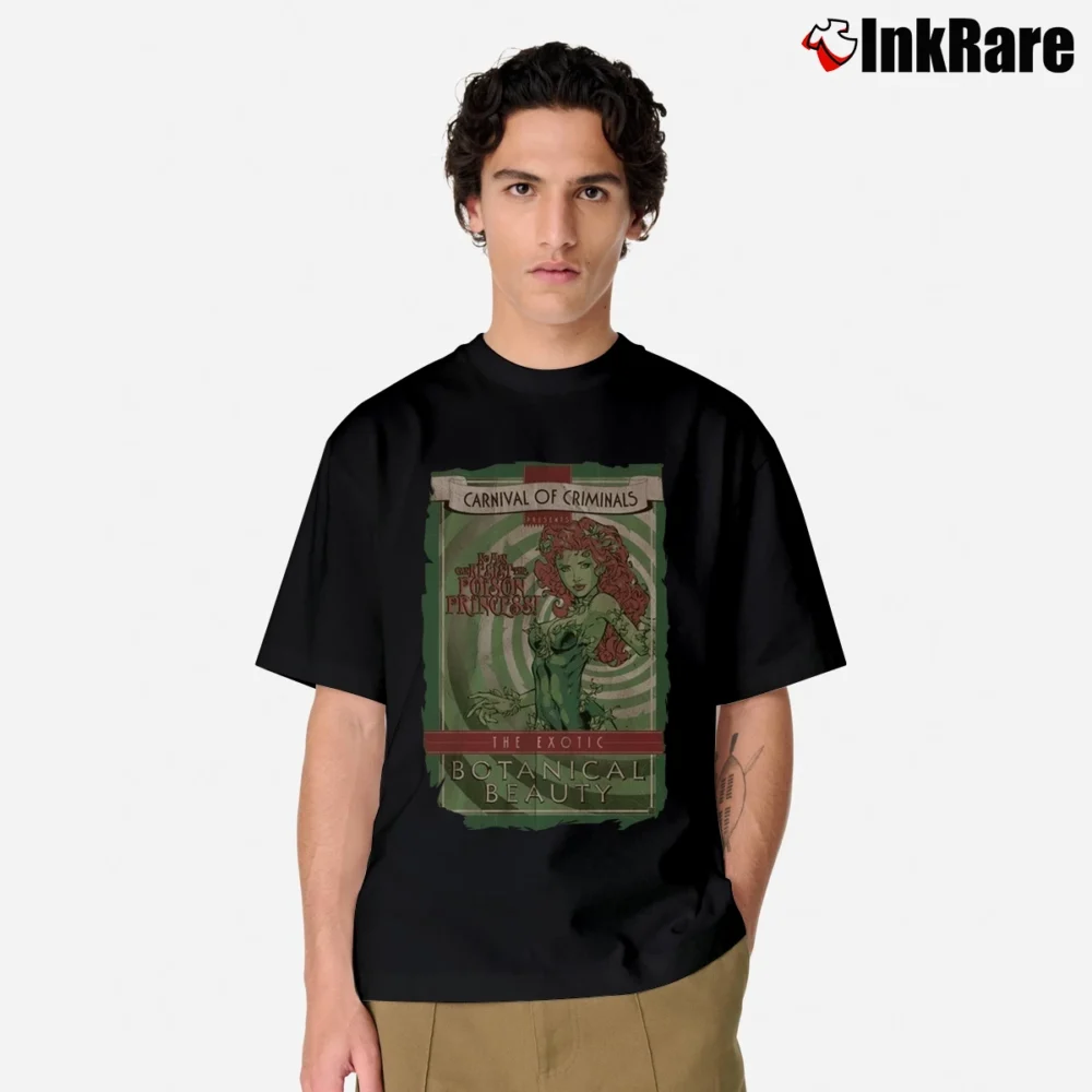 Men’s Poison Ivy Carnival Of Criminals Batman Villain Classic T-Shirt in black | Soft, Breathable Everyday Wear
