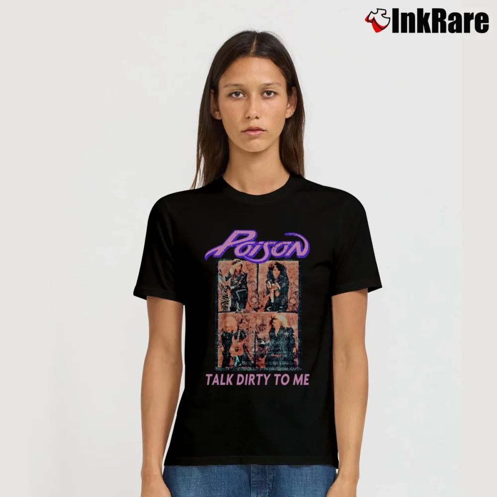 Women’s Poison Talk Graphic By Recycled Karma Signature T-Shirt in black | Soft, Flattering Fit