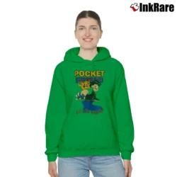 Women’s Pokemon Bootleg Rap Style Pikachu Vintage Cozy Hoodie in irish green | Warm, Structured, Stylish