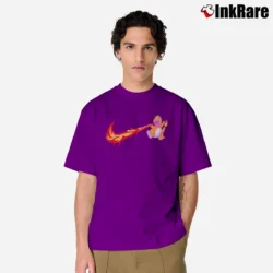 Men’s Pokemon Charmander Inspired Graphic Classic T-Shirt in purple | Soft, Breathable Everyday Wear
