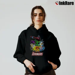 Women’s Pokemon Eevee Evolution Eevengers Cozy Hoodie in black | Warm, Structured, Stylish