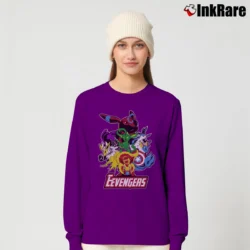 Women’s Pokemon Eevee Evolution Eevengers Long-Sleeve Top in purple | Sleek, Versatile, All-Season