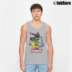 Men’s Pokemon Eevee Evolution Eevengers Tank Top in sport grey | Breathable, Active-Friendly Design