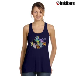 Women’s Pokemon Eevee Evolution Group Tank Top in navy | Lightweight, Movement-Friendly
