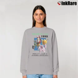 Women’s Pokemon Game Freak 1995 Retro Custom Graphic Relaxed Sweatshirt in sport grey | Soft, Laid-Back Vibe