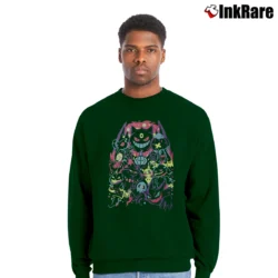 Men’s Pokemon Ghost Type Crewneck Sweatshirt in forest green | Cozy Fabric, Clean Style