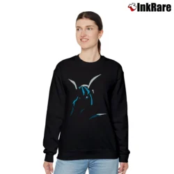 Women’s Pokemon Glaceon Shadow Graphic Relaxed Sweatshirt in black | Soft, Laid-Back Vibe