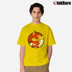 Men’s Pokemon Go Pikaflash Flash Superhero Pikachu Classic T-Shirt in yellow | Soft, Breathable Everyday Wear