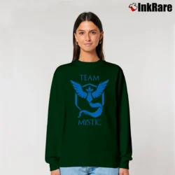 Women’s Pokemon Go Team Mystic Graphic Relaxed Sweatshirt in forest green | Soft, Laid-Back Vibe