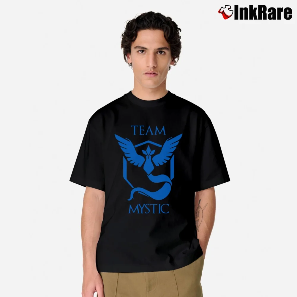 Men’s Pokemon Go Team Mystic Graphic Classic T-Shirt in black | Soft, Breathable Everyday Wear