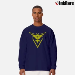 Men’s Pokemon Go Team Valor Instinct Mystic Logo Long-Sleeve Shirt in navy | Sleek, Lightweight, Year-Round Wear