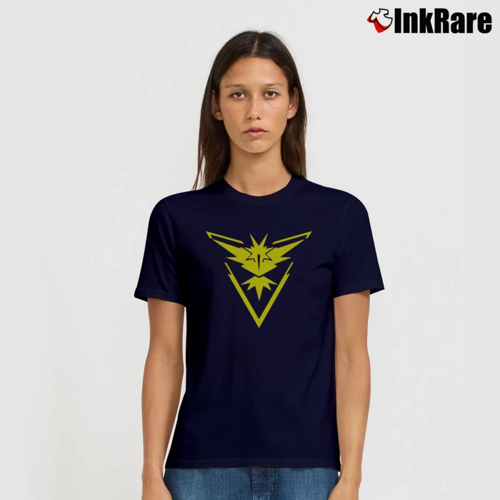 Women’s Pokemon Go Team Valor Instinct Mystic Logo Signature T-Shirt in navy | Soft, Flattering Fit