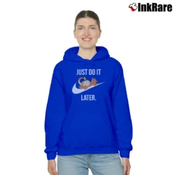 Women’s Pokemon Just Do It Later Charizard Cozy Hoodie in royal blue | Warm, Structured, Stylish