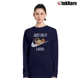 Women’s Pokemon Just Do It Later Charizard Long-Sleeve Top in navy | Sleek, Versatile, All-Season