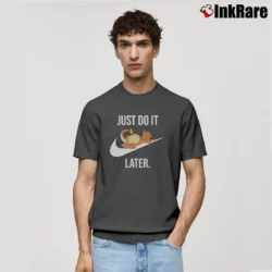 Men’s Pokemon Just Do It Later Charizard Classic T-Shirt in charcoal | Soft, Breathable Everyday Wear