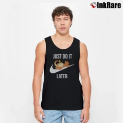 Men’s Pokemon Just Do It Later Charizard Tank Top in black | Breathable, Active-Friendly Design