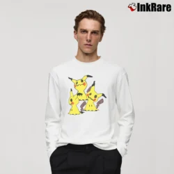 Men’s Pokemon Mimikyu Three Pack Adult Long-Sleeve Shirt in white | Sleek, Lightweight, Year-Round Wear