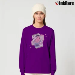 Women’s Pokemon Slowpoke Classic Character Long-Sleeve Top in purple | Sleek, Versatile, All-Season