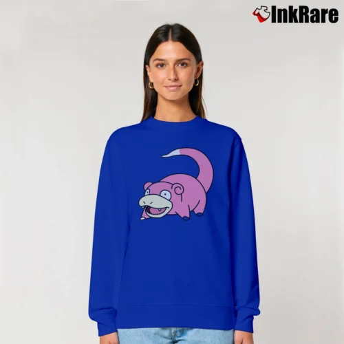 Pokemon Slowpoke Classic Character Women’s Relaxed Sweatshirt in royal blue – Cozy Casual Women’s Pokemon Slowpoke Classic Character Relaxed Sweatshirt in royal blue | Soft, Laid-Back Vibe