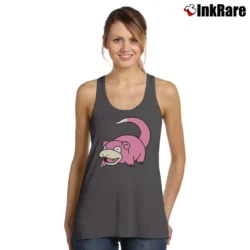 Women’s Pokemon Slowpoke Classic Character Tank Top in charcoal | Lightweight, Movement-Friendly