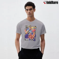 Men’s Pokemon Zacian Zamazenta Sword Shield Galar V-Neck Tee in sport grey | Sharp, Breathable, Everyday Staple