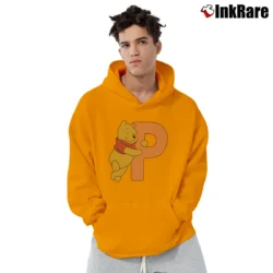 Men’s Pooh And Tigger Disney Cartoon Character 90s Pullover Hoodie in orange | Cozy, Durable, Modern Fit