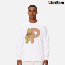 Men’s Pooh And Tigger Disney Cartoon Character 90s Long-Sleeve Shirt in white | Sleek, Lightweight, Year-Round Wear