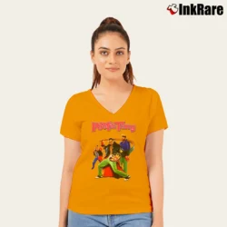Women’s Pootie Tang Classic V-Neck Tee in orange | Chic Neckline, Soft Texture